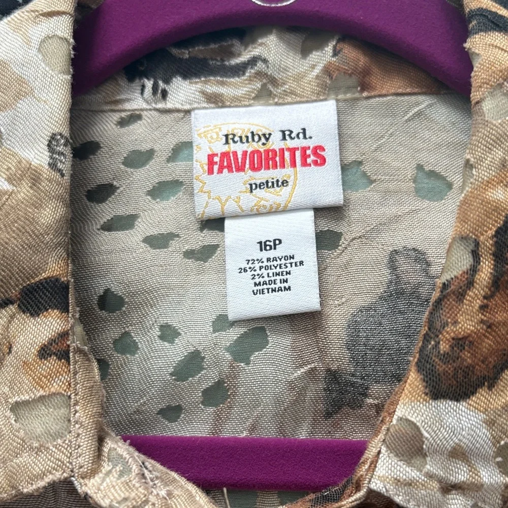 Ruby Rd. Multicolor Button-Up Jacket - Picture 5 of 6